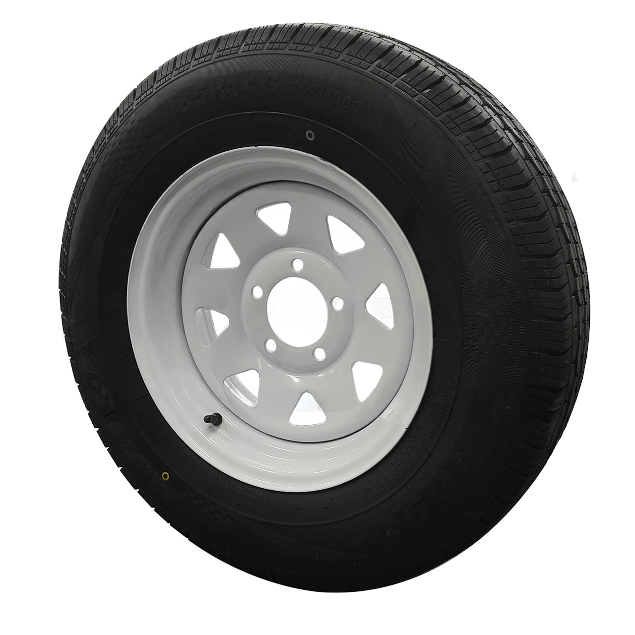 Trailer 14″ Wheels Rim and Tyre Fitted 185R14C