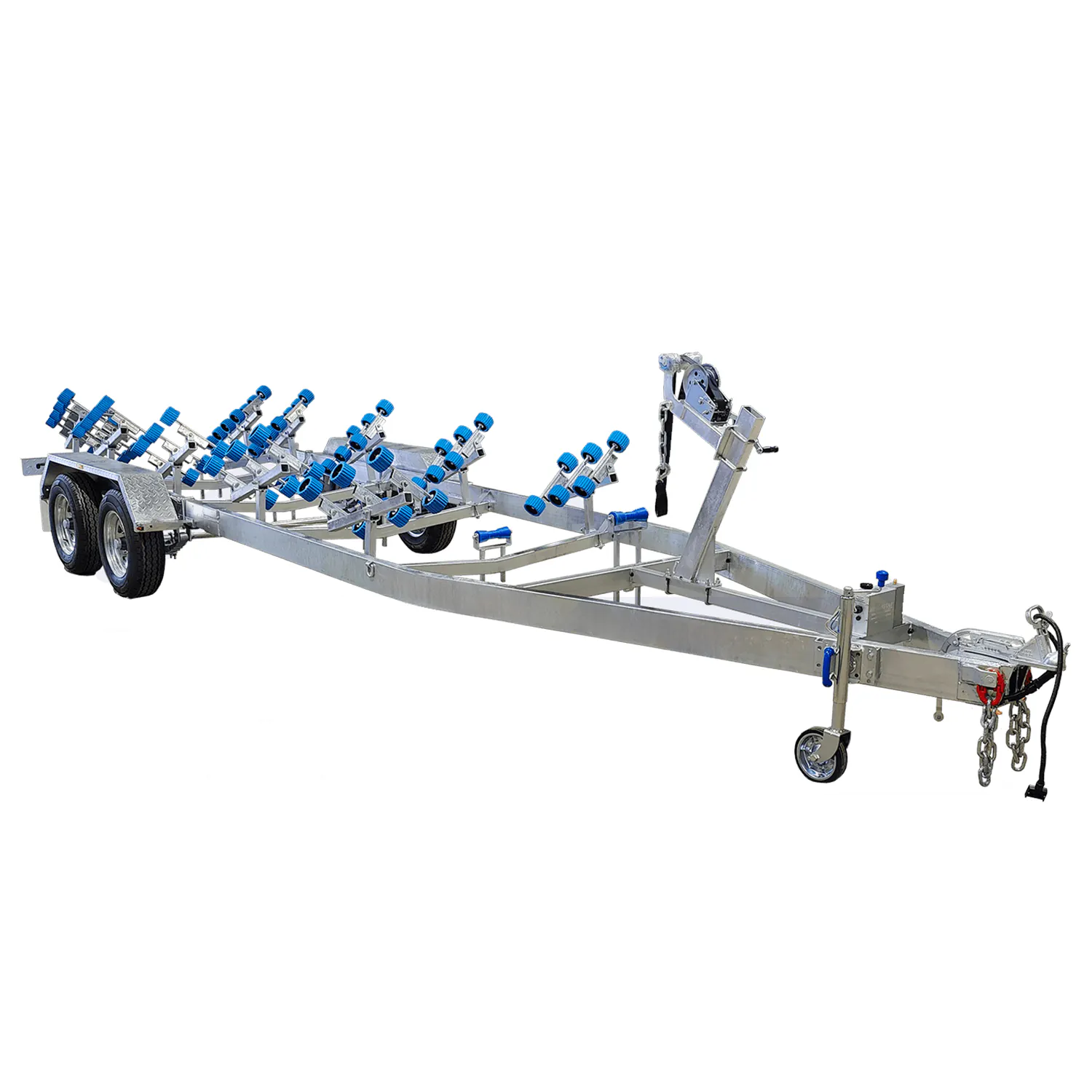7.5m Galvanized Dual Axle Boat Trailer with 3500kg ATM – Ideal for Boats 6.8m-7.5m (22.3ft-24.6ft)